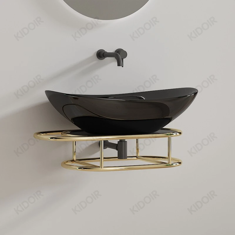 black console sinks