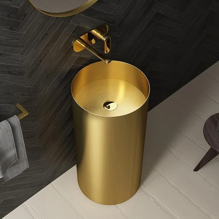 pedestal sink stainless